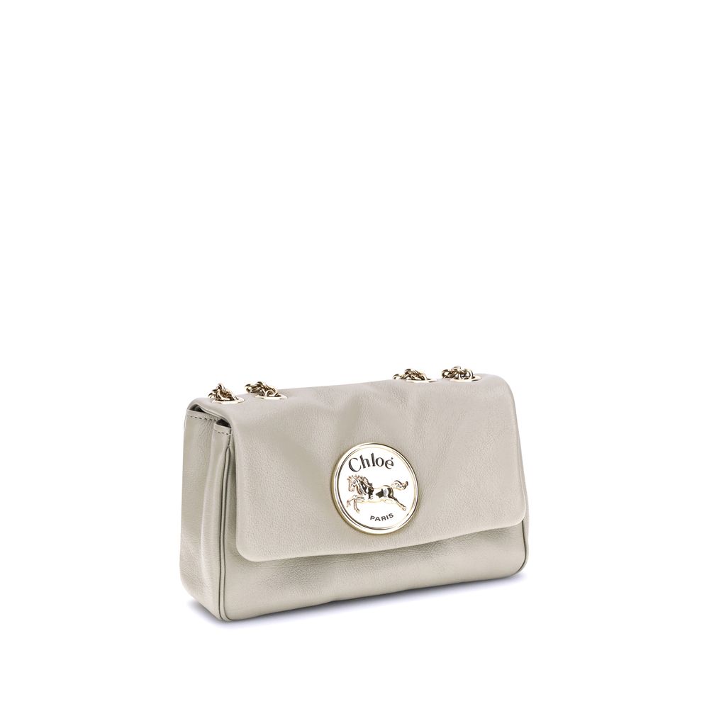 Chloé Beigefarbene Kalbshaut Bos Taurus Schultertasche